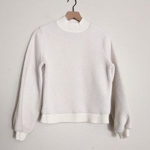 Abercrombie & Fitch Mock Neck Soft Sherpa Pullover size Small